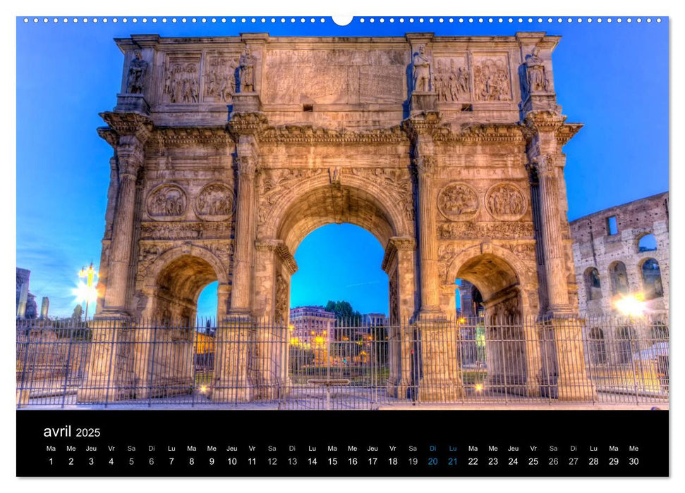 Rome, la splendide (CALVENDO Calendrier supérieur 2025)