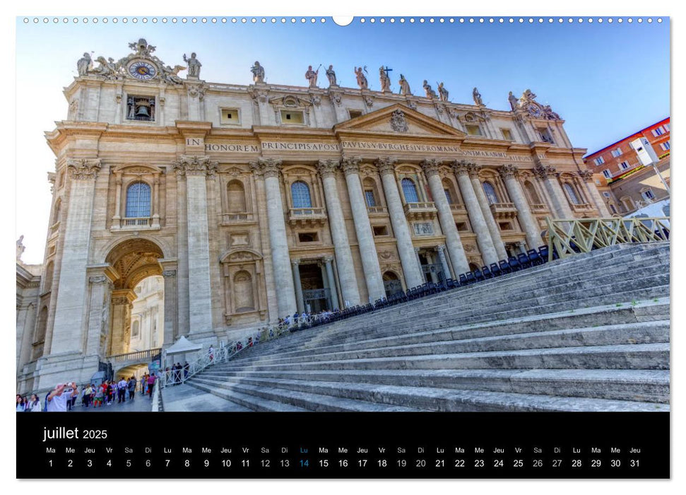 Rome, la splendide (CALVENDO Calendrier supérieur 2025)