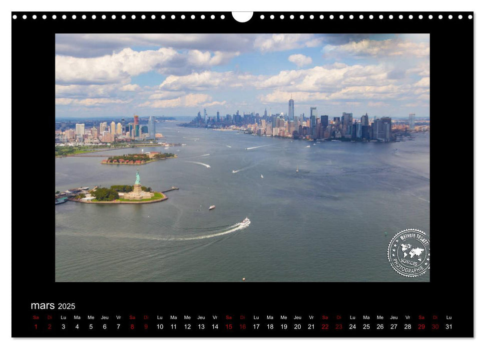 New York - Paysages incontournables (CALVENDO Calendrier mensuel 2025)