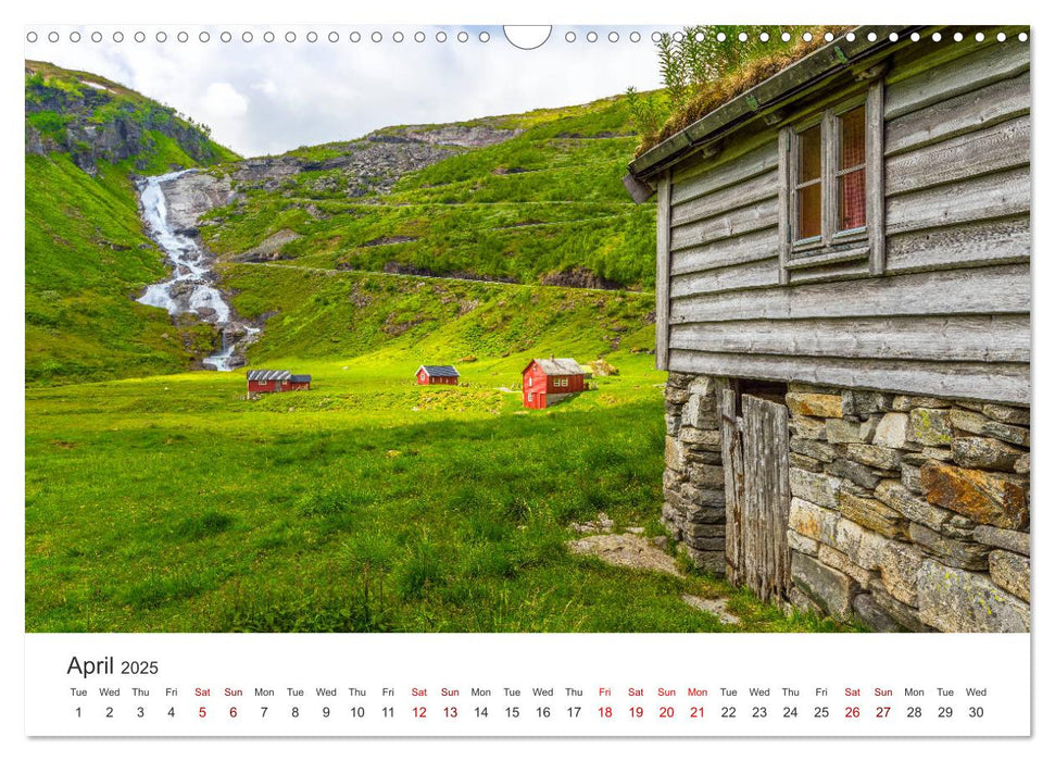 Norway - landscapes and fjords in western Norway (CALVENDO Monthly Calendar 2025)