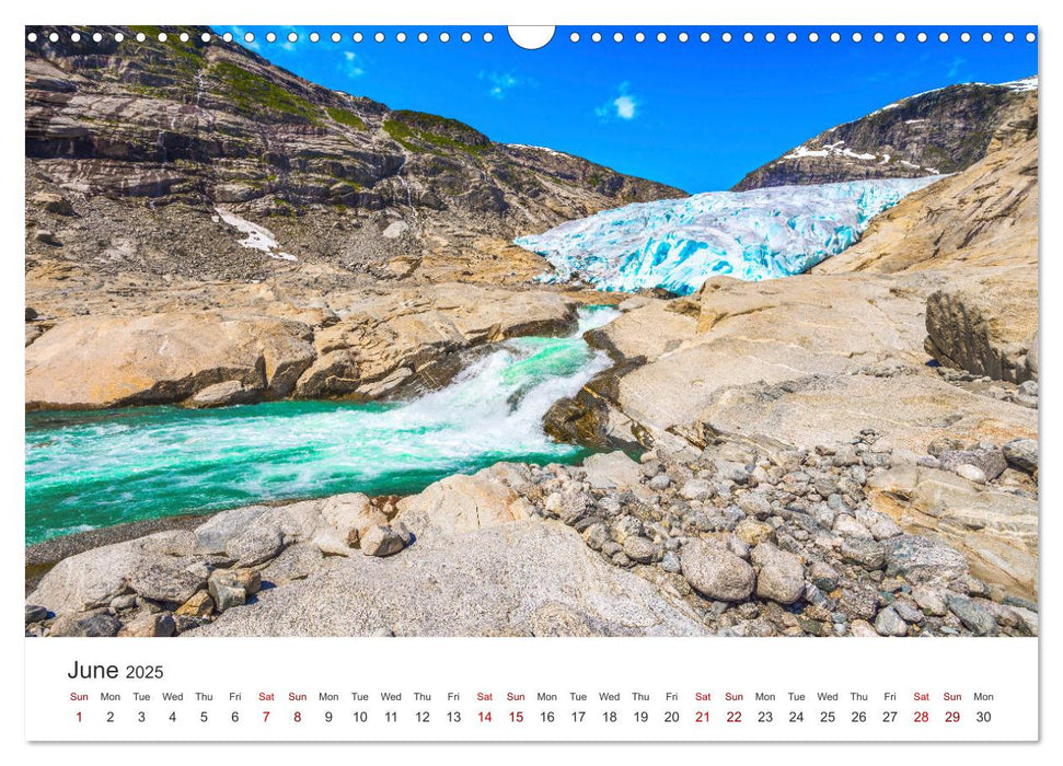 Norway - landscapes and fjords in western Norway (CALVENDO Monthly Calendar 2025)