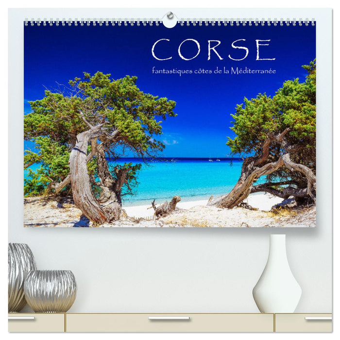 Corse - fantastiques côtes de la Méditerranée (CALVENDO Calendrier supérieur 2025)