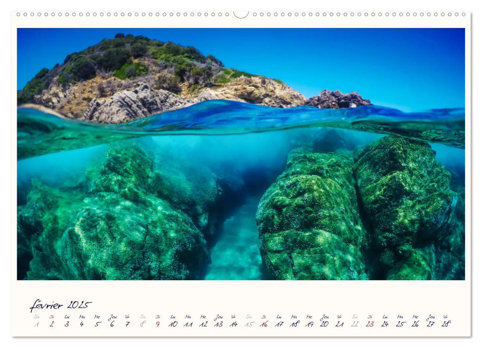 Corse - fantastiques côtes de la Méditerranée (CALVENDO Calendrier supérieur 2025)