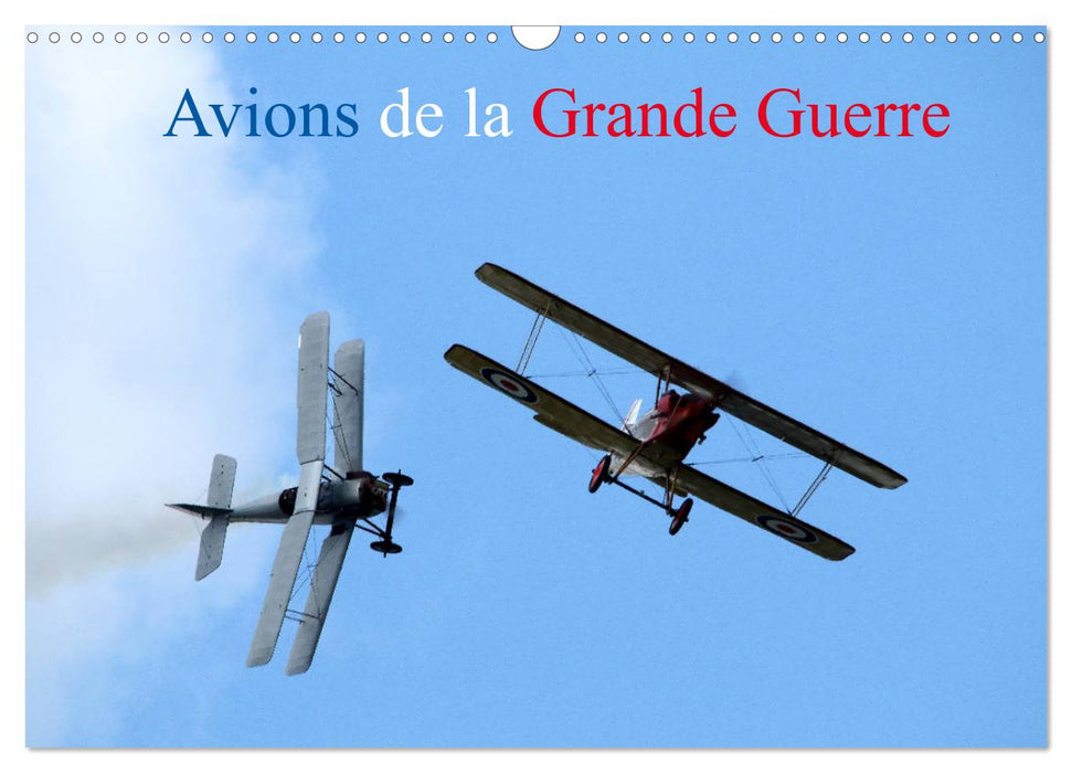 Avions de la Grande Guerre (CALVENDO Calendrier mensuel 2025)