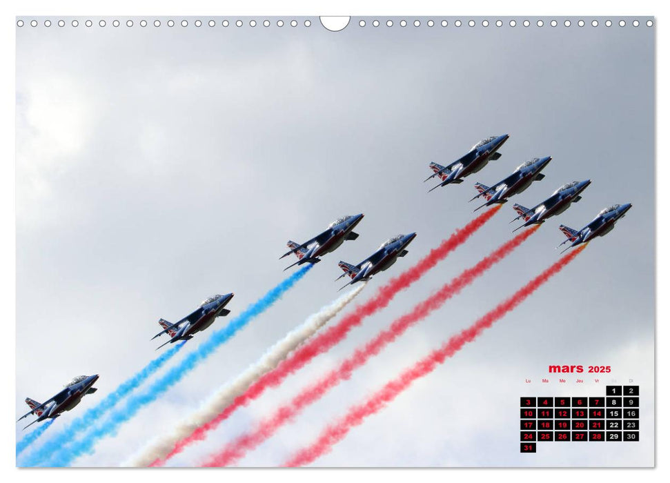 Les ailes françaises (CALVENDO Calendrier mensuel 2025)