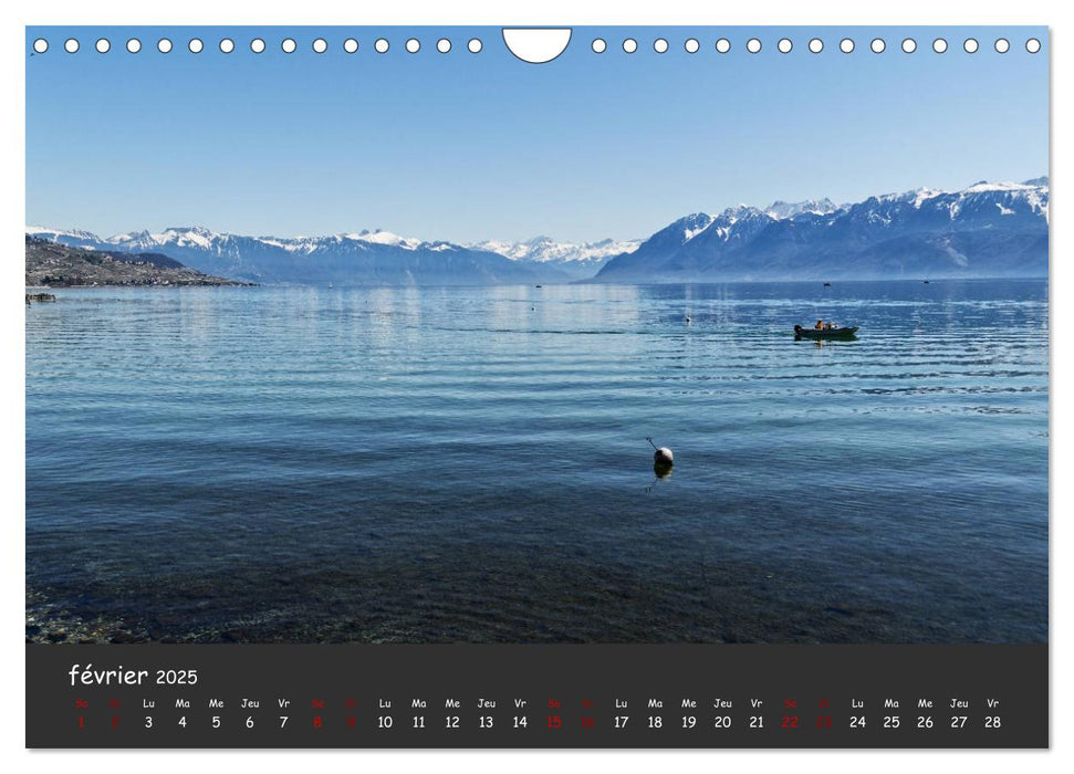 Au fil de l'eau... LAC LEMAN (CALVENDO Calendrier mensuel 2025)