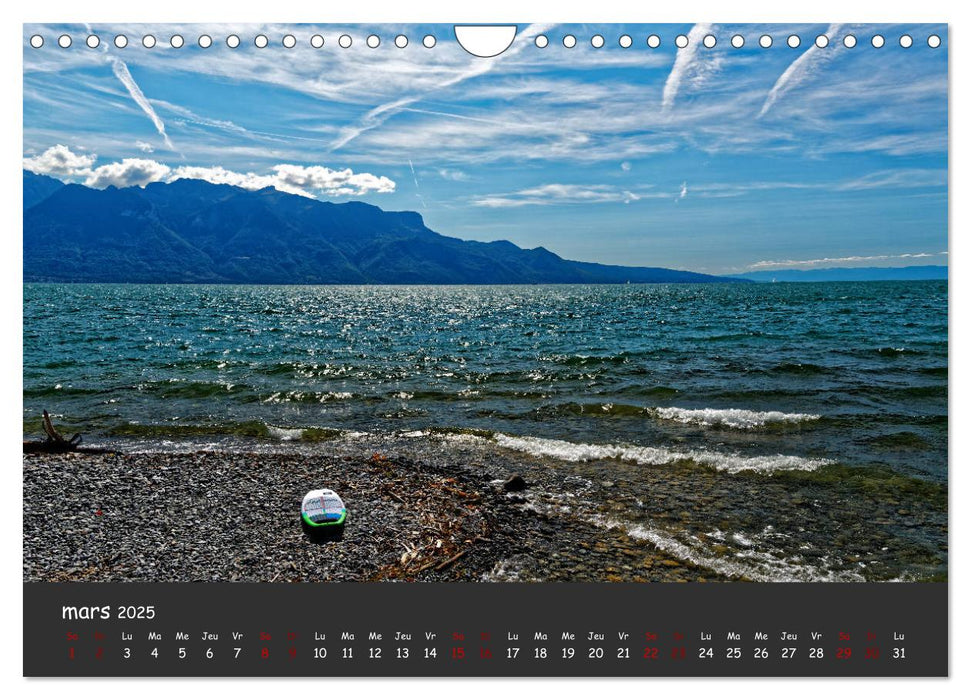 Au fil de l'eau... LAC LEMAN (CALVENDO Calendrier mensuel 2025)