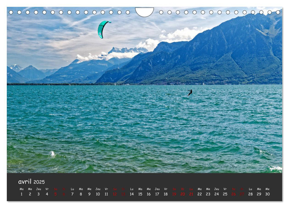 Au fil de l'eau... LAC LEMAN (CALVENDO Calendrier mensuel 2025)