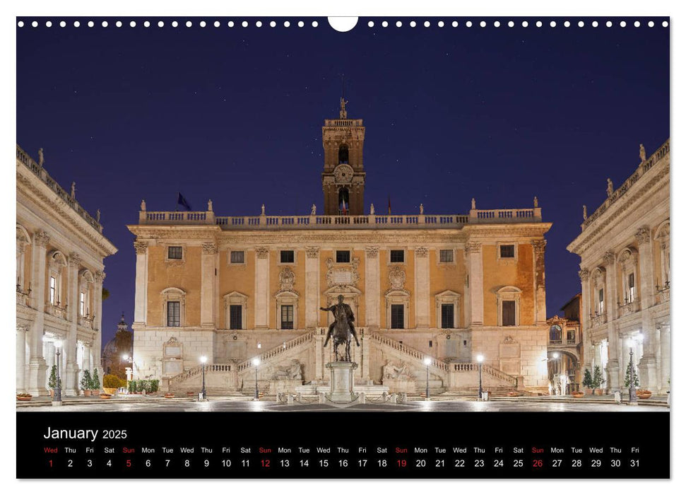 Rome and the Stars (CALVENDO Monthly Calendar 2025)