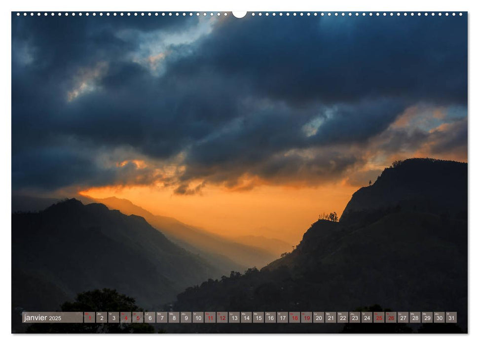 Sri Lanka, île de rêve (CALVENDO Calendrier supérieur 2025)