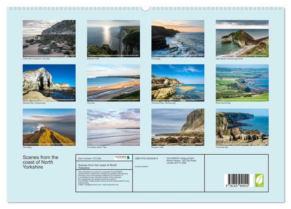 Scenes from the coast of North Yorkshire (CALVENDO Premium-Calendar 2025)