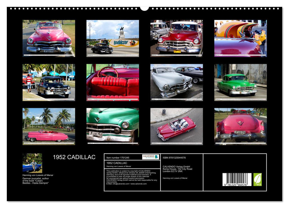 1952 CADILLAC (CALVENDO Premium-Calendar 2025)