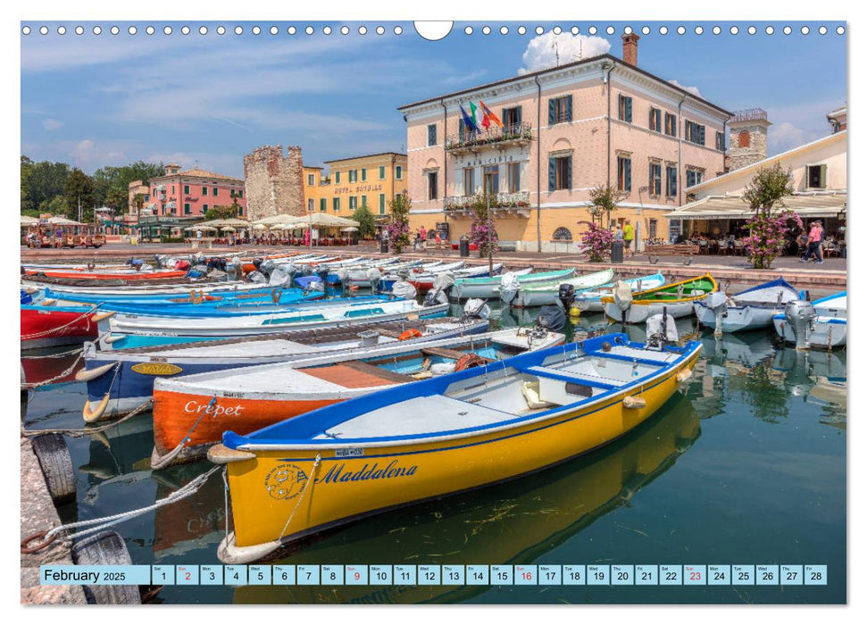 Lake Garda Mediterranean oasis in Northern Italy (CALVENDO Monthly Calendar 2025)