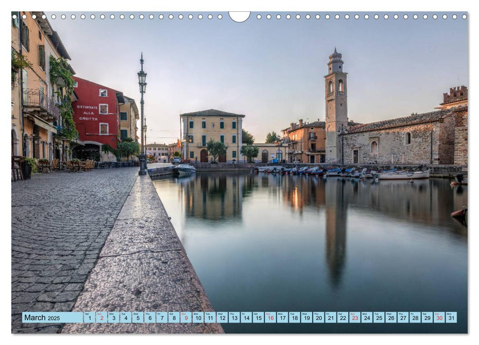 Lake Garda Mediterranean oasis in Northern Italy (CALVENDO Monthly Calendar 2025)