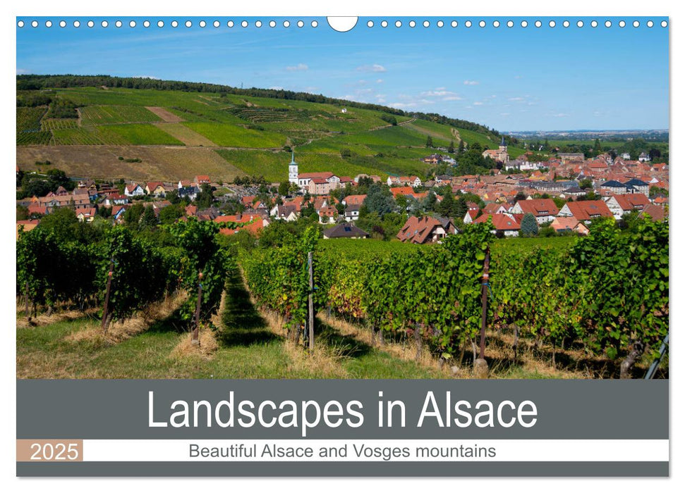 Landscapes in Alsace (CALVENDO Monthly Calendar 2025)