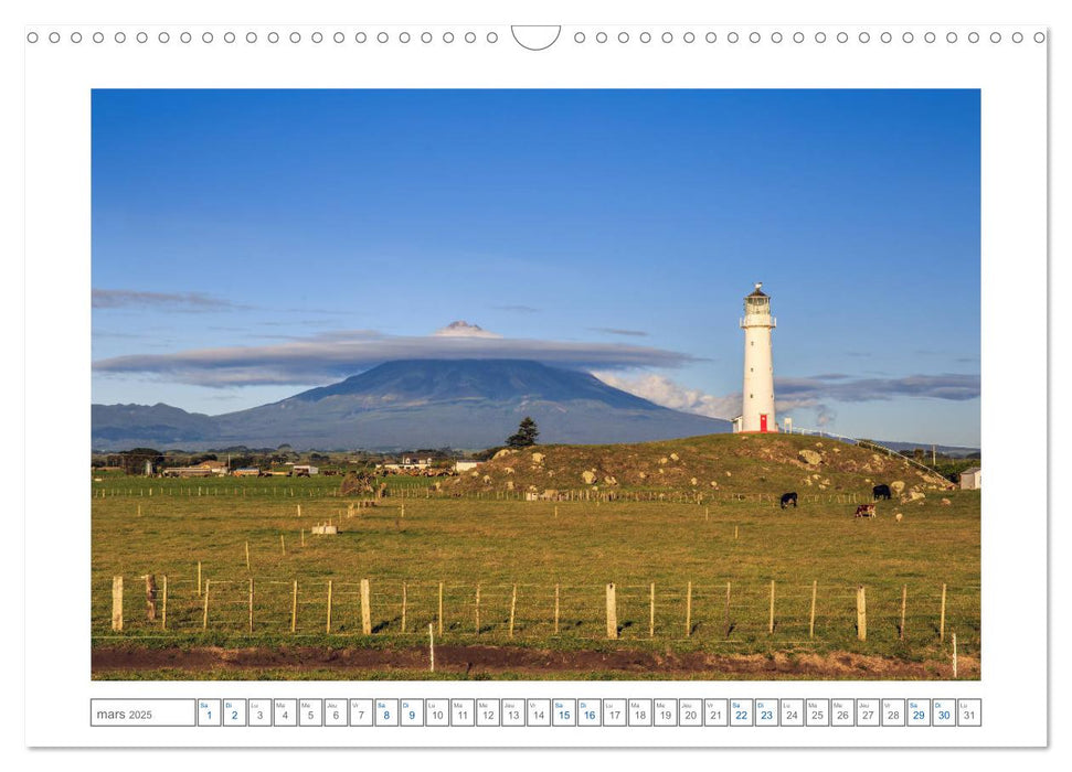 Phares de Nouvelle-Zélande (CALVENDO Calendrier mensuel 2025)