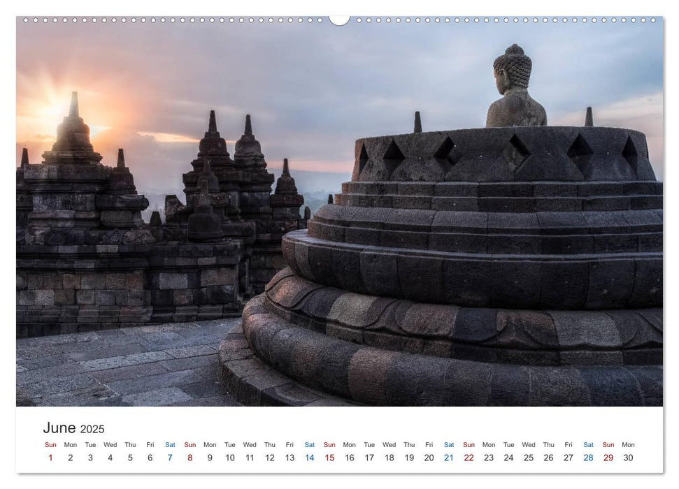 Java, Indonesian Island in the Ring of Fire (CALVENDO Premium-Calendar 2025)