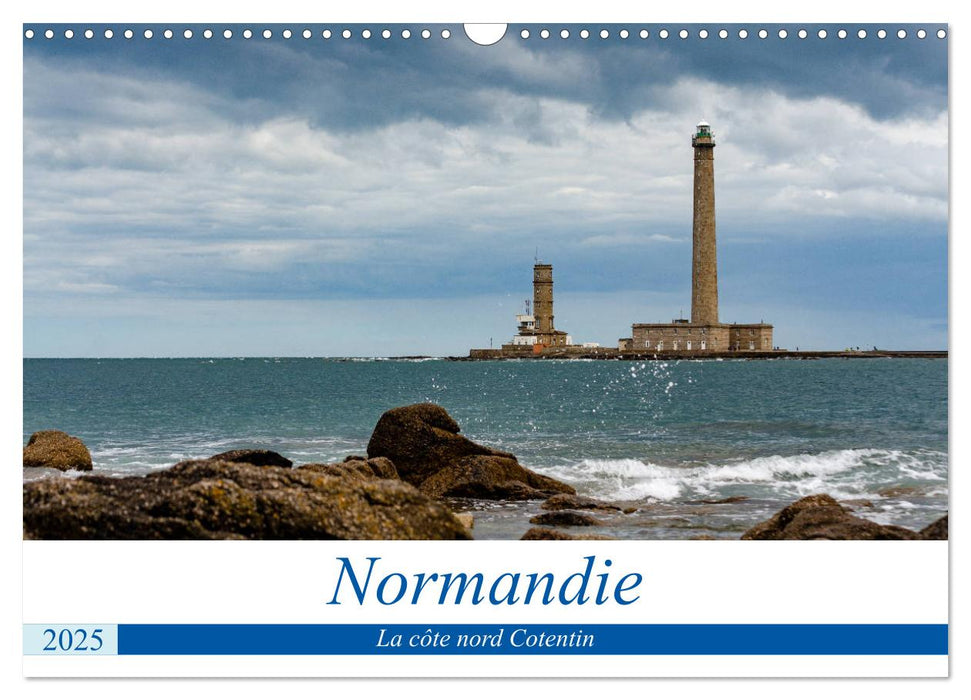 Normandie, la côte nord Cotentin (CALVENDO Calendrier mensuel 2025)