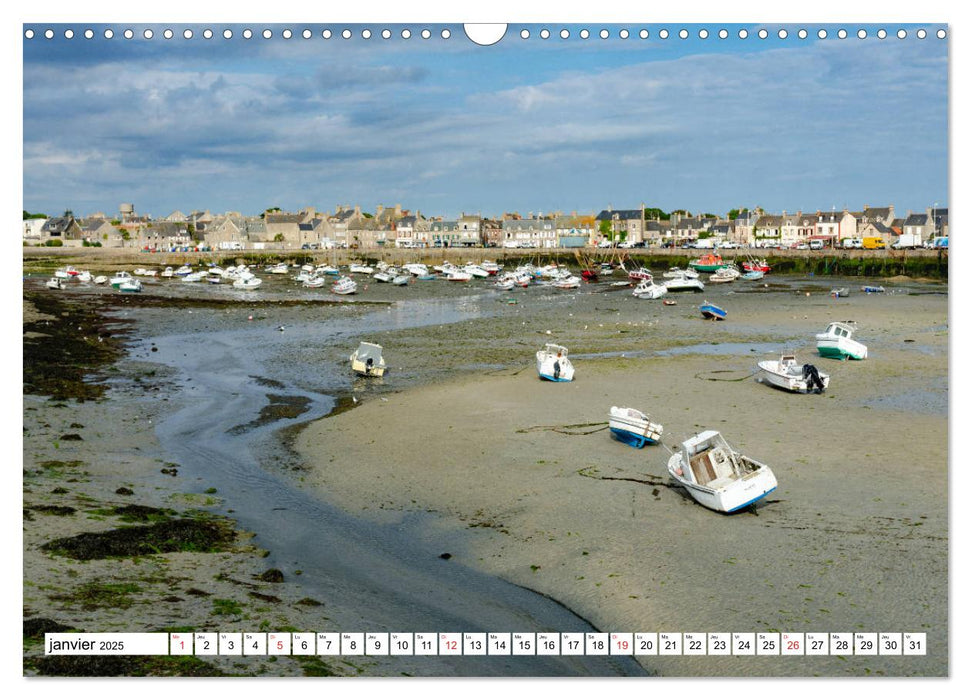 Normandie, la côte nord Cotentin (CALVENDO Calendrier mensuel 2025)