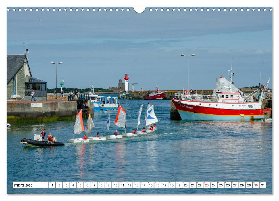 Normandie, la côte nord Cotentin (CALVENDO Calendrier mensuel 2025)