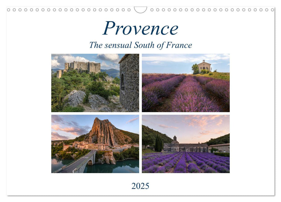 Provence, the sensual South of France (CALVENDO Monthly Calendar 2025)