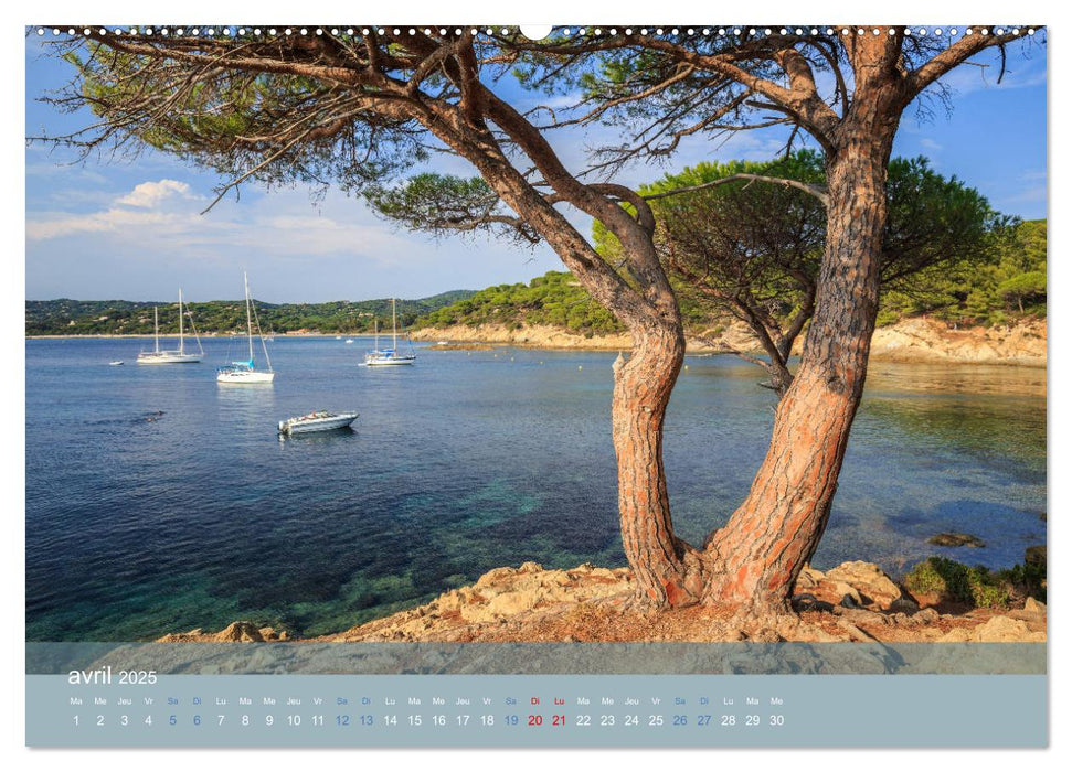 Littoral de la Côte d'Azur (CALVENDO Calendrier supérieur 2025)