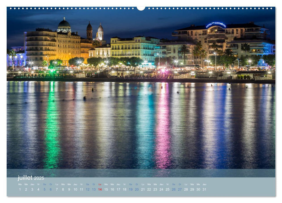 Littoral de la Côte d'Azur (CALVENDO Calendrier supérieur 2025)