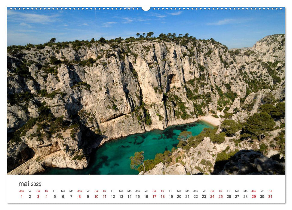 Les plus belles plages de Provence et de la Côte d'Azur (CALVENDO Calendrier supérieur 2025)