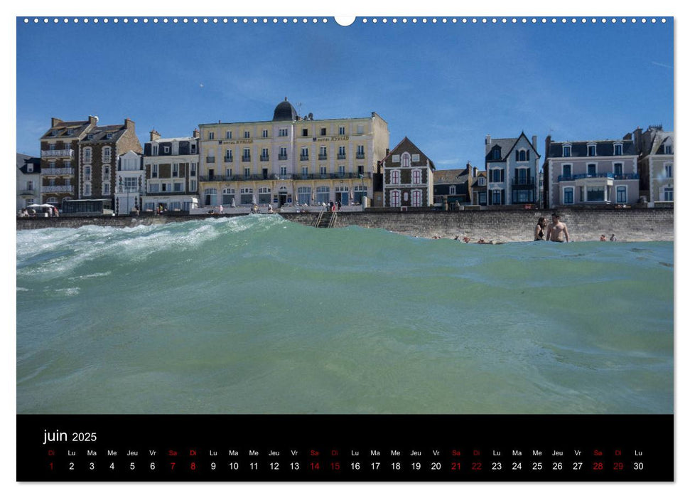 Saint-Malo au fil des mois (CALVENDO Calendrier supérieur 2025)