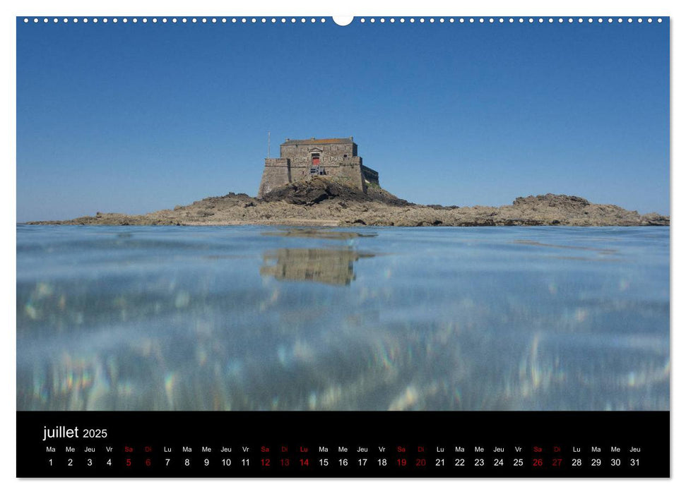 Saint-Malo au fil des mois (CALVENDO Calendrier supérieur 2025)