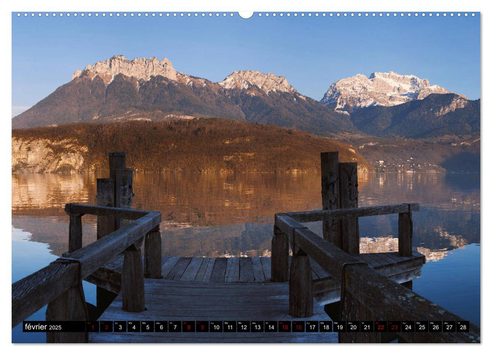 Lac d'Annecy à vue d'œil (CALVENDO Calendrier supérieur 2025)