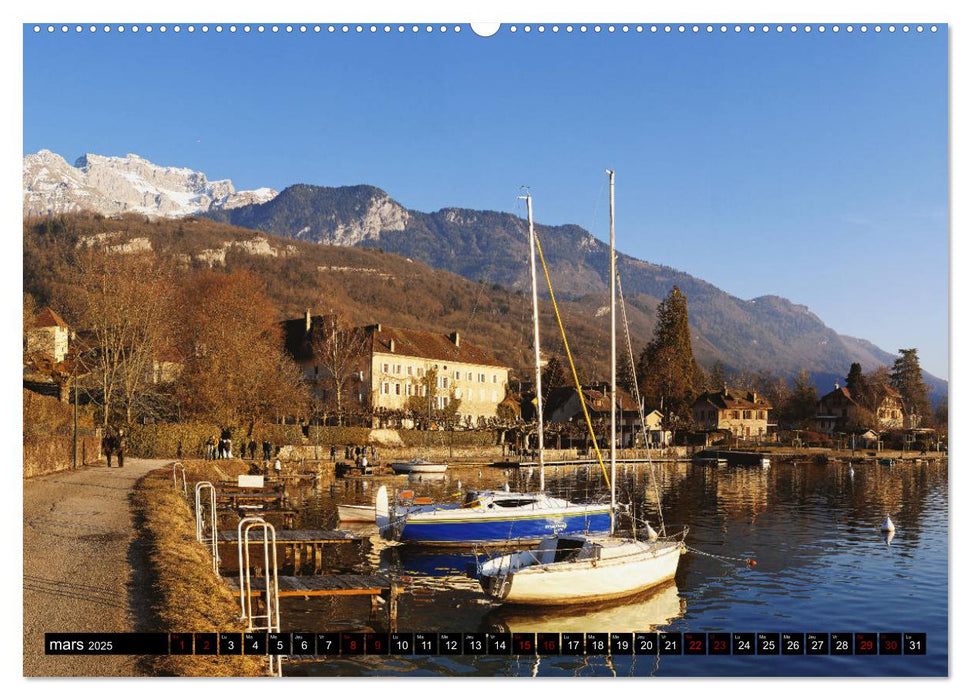 Lac d'Annecy à vue d'œil (CALVENDO Calendrier supérieur 2025)