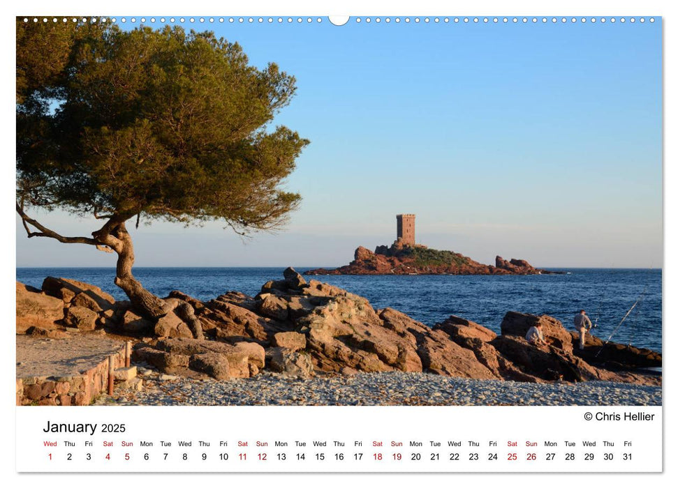 Best Beaches of Provence and the Côte d'Azur (CALVENDO Premium-Calendar 2025)