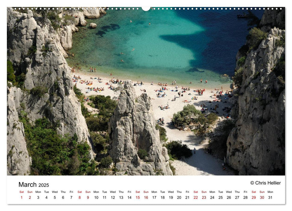 Best Beaches of Provence and the Côte d'Azur (CALVENDO Premium-Calendar 2025)