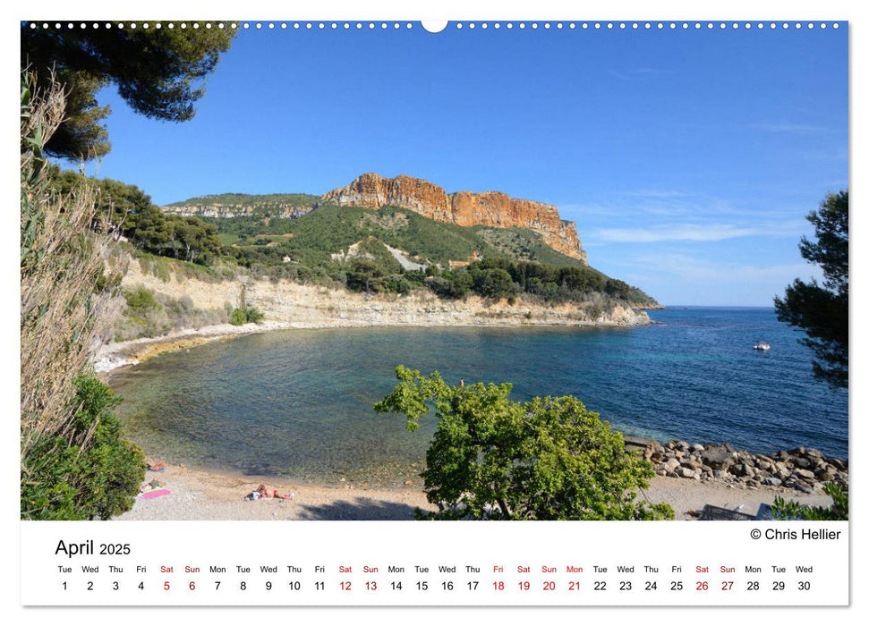 Best Beaches of Provence and the Côte d'Azur (CALVENDO Premium-Calendar 2025)