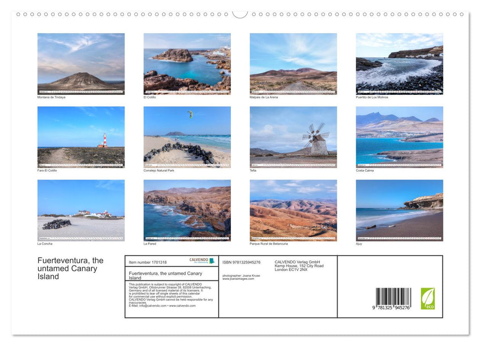 Fuerteventura, the untamed Canary Island (CALVENDO Premium-Calendar 2025)