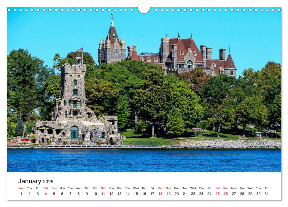 Boldt Castle Cruise Thousand Islands (CALVENDO Monthly Calendar 2025)