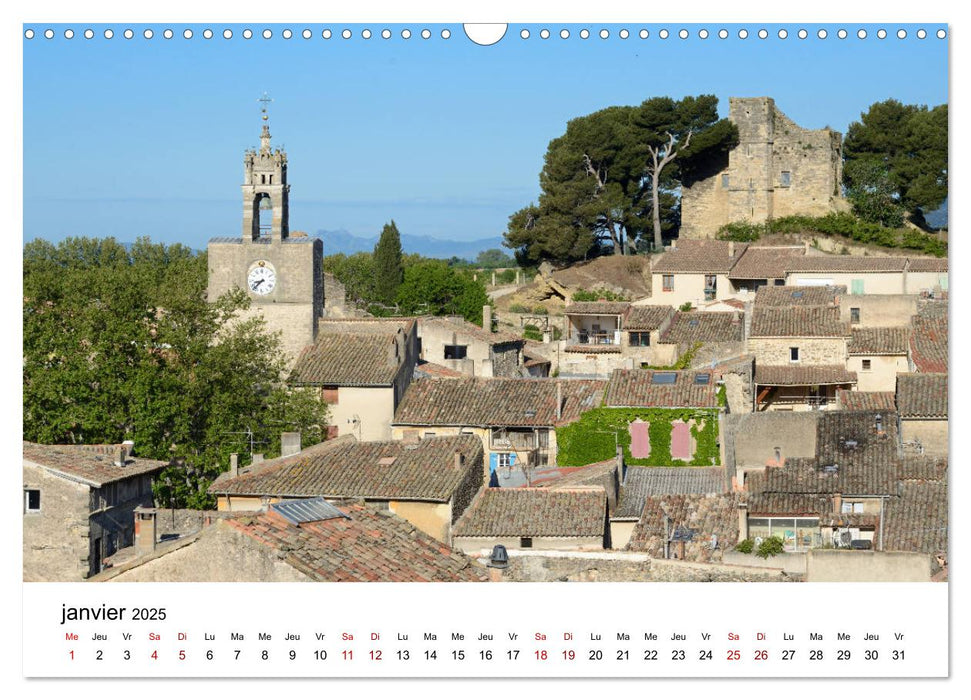 Les plus beaux villages du Luberon (CALVENDO Calendrier mensuel 2025)