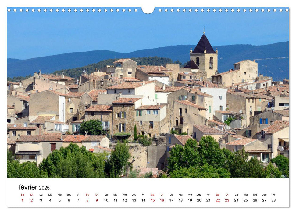 Les plus beaux villages du Luberon (CALVENDO Calendrier mensuel 2025)