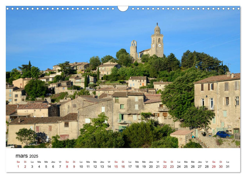 Les plus beaux villages du Luberon (CALVENDO Calendrier mensuel 2025)