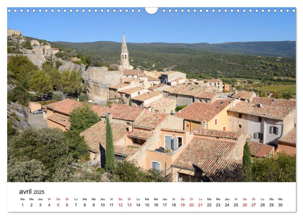 Les plus beaux villages du Luberon (CALVENDO Calendrier mensuel 2025)