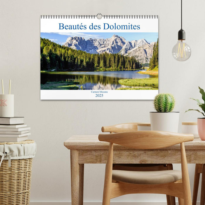 Beautés des Dolomites (CALVENDO Calendrier mensuel 2025)