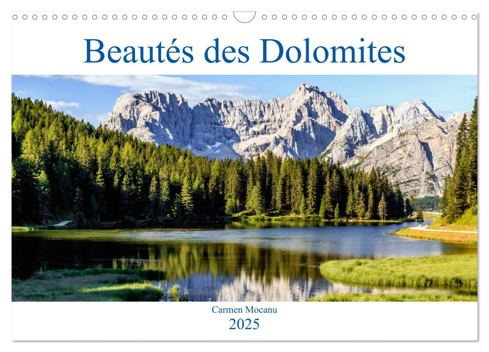 Beautés des Dolomites (CALVENDO Calendrier mensuel 2025)