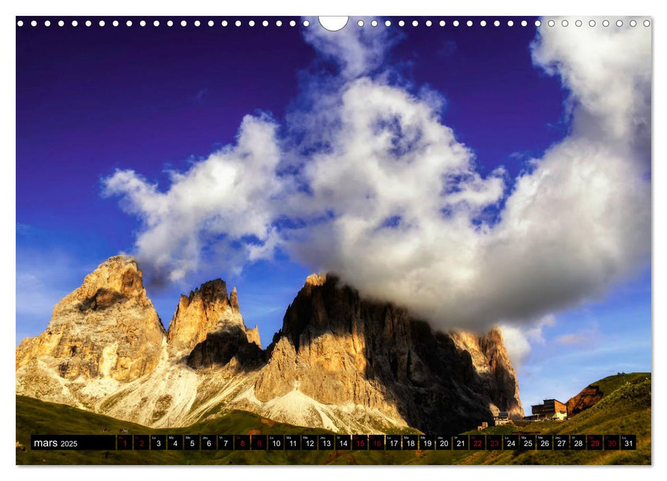 Beautés des Dolomites (CALVENDO Calendrier mensuel 2025)