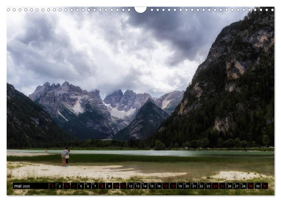 Beautés des Dolomites (CALVENDO Calendrier mensuel 2025)