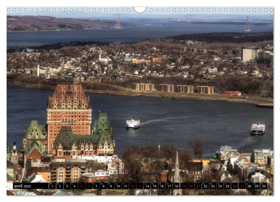 Le Château Frontenac (CALVENDO Calendrier mensuel 2025)