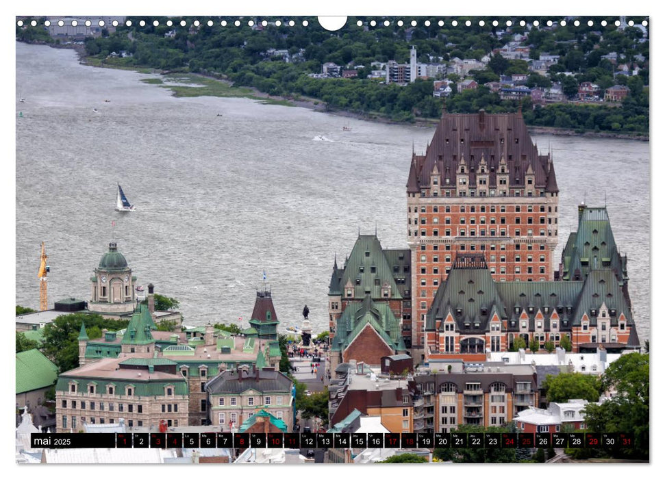 Le Château Frontenac (CALVENDO Calendrier mensuel 2025)