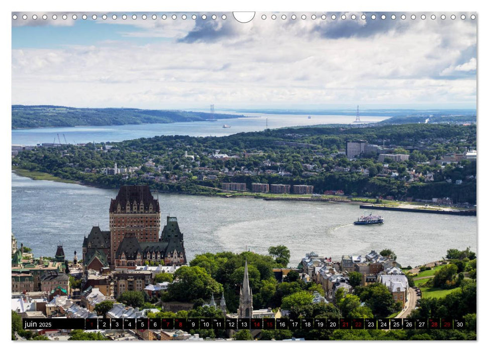 Le Château Frontenac (CALVENDO Calendrier mensuel 2025)