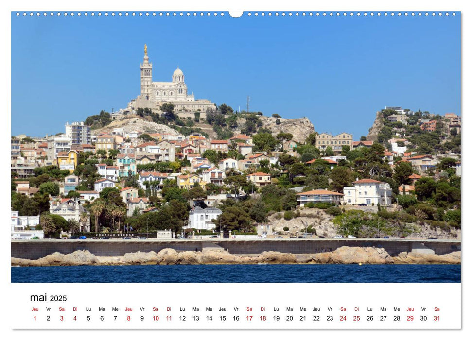 Marseille Côte et Corniche (CALVENDO Calendrier supérieur 2025)