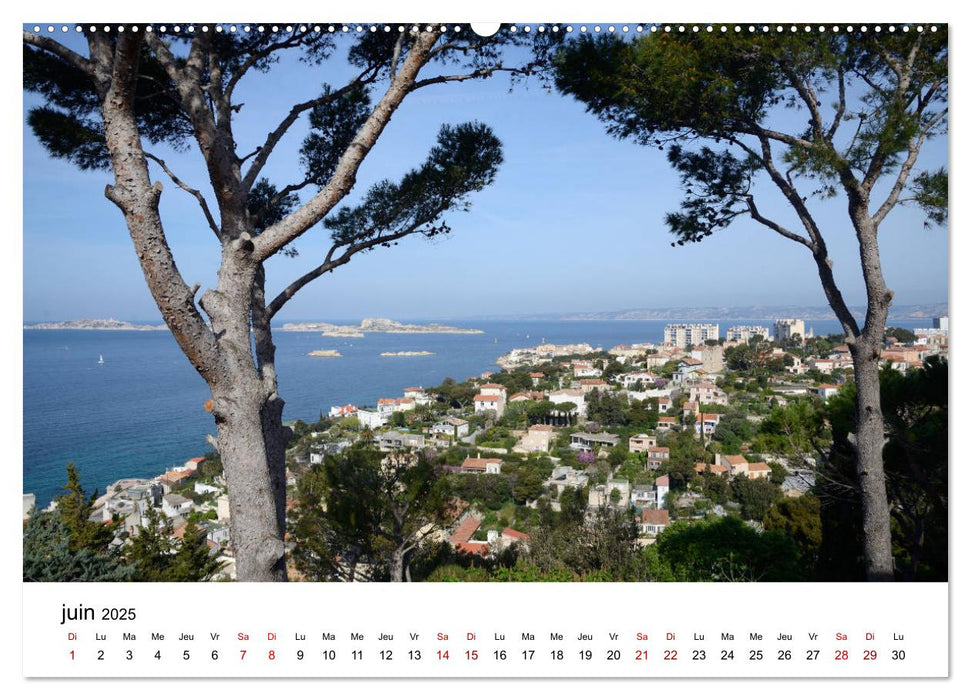 Marseille Côte et Corniche (CALVENDO Calendrier supérieur 2025)